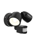 Ansell Zeker IP65 25W CCT Black Security Spot Light with PIR