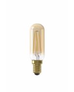 Calex Filament LED Tube Lamp 240V 3.5W E14 2100K Gold Dimmable