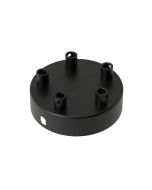 Calex metal ceiling rose 100mm 5 hole, matt black