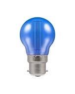 Crompton 4.5W BC LED Filament Blue Harlequin Golfball Bulb