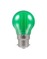 Crompton 4.5W BC LED Filament Green Harlequin Golfball Bulb
