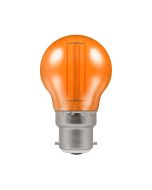 Crompton 4.5W BC LED Filament Orange Harlequin Golfball Bulb