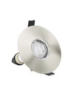 Integral Evofire 70mm-100mm cut-out Fire Rated Downlight Round Satin Nickel with GU10 Holder Fire Guard
