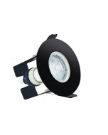 Integral Evofire Black 70mm cut-out IP65 Fire Rated Downlight with GU10 Holder Insulation Guard