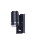 Integral Outdoor Stainless Steel Down Wall Light PIR IP54 1 X GU10 Black