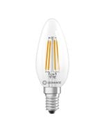 LEDVANCE Classic B E14 LED Filament Candle Lamp 3.4W Extra Warm White Dimmable - 40W Replacement