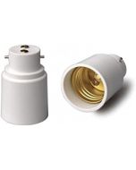 LumenEco Light Bulb Adaptor, Lamp Converter Holder, Bayonet B22 to Edison Screw E27