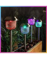 Noma Colour Changing LED Solar Powered Mesh Stake Lights