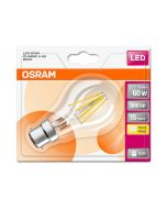 Osram LED Star Classic 7W Filament GLS/A60 BC/B22 Warm White