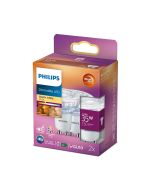 Philips 2.6W LED WarmGlow GU10 Bulbs 36D (2 Pack)