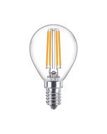 Philips CorePro E14 P45 Golf Ball LED Bulb 6.5W Clear Warm White - 60W Replacement