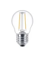 Philips CorePro E27 P45 Golf Ball LED Bulb 2W Clear Warm White - 25W Replacement