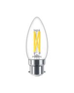 Philips Master DimTone B22 B35 Candle LED Bulb 3.4W Clear Warm Glow - 40W Replacement