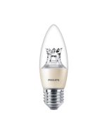 Philips Master DimTone E27 B38 Candle LED Bulb 5.5W Clear Warm Glow - 40W Replacement