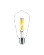 Philips Master Value E27 ST64 LED Bulb 5.9W Clear Warm White Dimmable - 60W Replacement