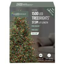 1500 LED Multi-Coloured Christmas Tree Lights with Timer, 42.5m