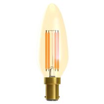 Bell 3.3W LED Vintage Candle SBC 2200K Amber
