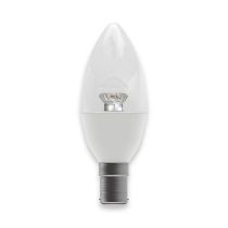 Bell 6W Dimmable LED Clear Candle SBC/B15 Warm White