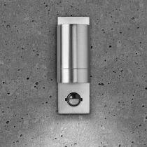 BELL Luna GU10 Fixed PIR Wall Light - IP54, Stainless Steel