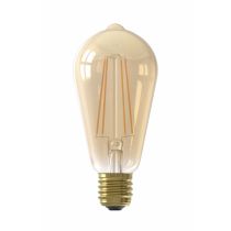 Calex Filament LED Rustic Lamp 240V E27 6W 2100K Gold Dimmable