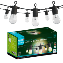 Calex Smart Outdoor Festoon 10m String Lights 24v - Colour Changing RGB & CCT