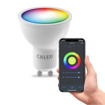 Calex Smart RGB & CCT Dimmable 4.9w LED GU10 Spotlight Bulb 