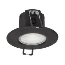 Collingwood H2 Lite Downlight 4.3W 4000K IP65 Matt Black Bezel Dimmable 55D Beam Angle