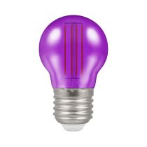Crompton 4.5W ES LED Filament Purple Harlequin Golfball Bulb