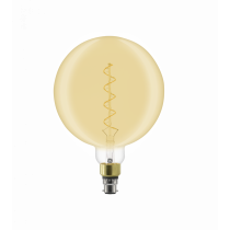 GE LED Filament Heliax Globe G200 6W Dimmable B22 2000K