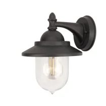 Integral Assen Outdoor Wall Lantern 1 x E27 IP44 Dark Grey