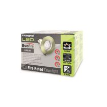 Integral Evofire Antique Brass 70mm cut-out IP65 Fire Rated Downlight with GU10 Holder