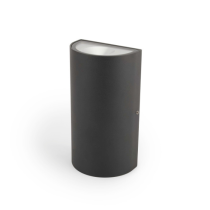 Integral Lugo Outdoor LED Wall Light Round Up & Down 12W 900lm 3000K IP54 Dark Grey
