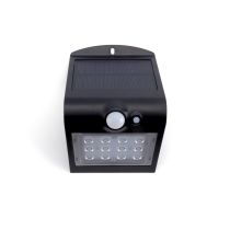 Integral True Solar black outdoor PIR wall light with solar-powered LED illumination, wall wash effect and IP65 weatherproof rating - Photo 2.