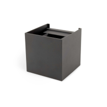 Integral Valencia Outdoor LED Wall Light Square Up & Down Adjustable Beam 12W 700lm 3000K IP65 Dark Grey