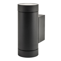 Integral Versari Outdoor Wall Light Twin GU10 Up & Down IP54 Dark Grey