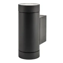 Integral Versari Outdoor Wall Light Twin GU10 Up & Down IP54 Dark Grey
