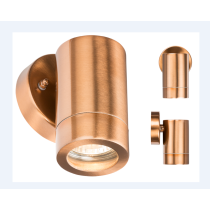 Knightsbridge IP65 Copper Fixed Wall Light GU10 35W