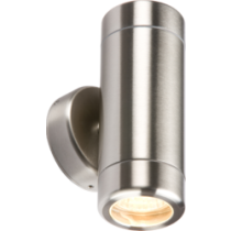 Knightsbridge IP65 Stainless Steel Up and Down Light GU10 35 Watt Fitting