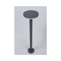 Kosnic Tall Grey Tarkine LED Solar Powered Aluminium Outdoor Bollard