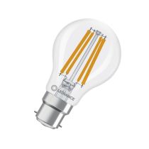 LEDVANCE Classic A B22d LED Lamp 4.9W Extra Warm White Dimmable 60W Replacement A60 GLS bulb - Rear View 1