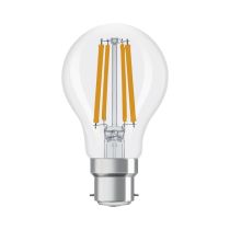 LEDVANCE Classic A B22d LED Lamp 4.9W Extra Warm White Dimmable 60W Replacement A60 GLS bulb - Rear View 1