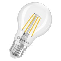 LEDVANCE Classic A E27 LED Lamp 4.9W Extra Warm White Dimmable 60W Replacement A60 GLS bulb - Front View Logo 1
