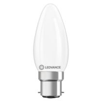 LEDVANCE Classic B B22d LED Filament Candle Lamp 3.4W Extra Warm White Dimmable - 40W Replacement