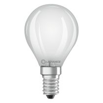 LEDVANCE Classic P E14 LED Filament Golf Ball Lamp 3.4W Extra Warm White Dimmable - 40W Replacement