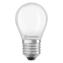 LEDVANCE Classic P E27 LED Filament Golf Ball Lamp 3.4W Extra Warm White Dimmable - 40W Replacement