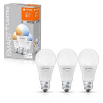 Ledvance SMART+ 9W WiFi Classic A60 GLS Tuneable White 2700K - 6500K E27 ES - 3 Pack