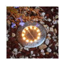 Lumena 6000K Soldial 3W LED Solar In-ground Light Stainless Steel