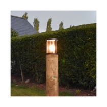 Lumena 800mm Radiata Edisol Pro-Solar Timber Path Light Silver (3000K) Warm White