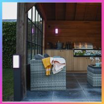LUTEC Qubo Wiz Connected Smart Outdoor Bollard