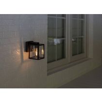 LUTEC Shiva ES/E27 Wall Light Black - IP44 - Image 3